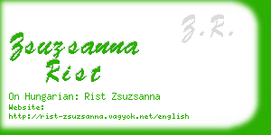 zsuzsanna rist business card